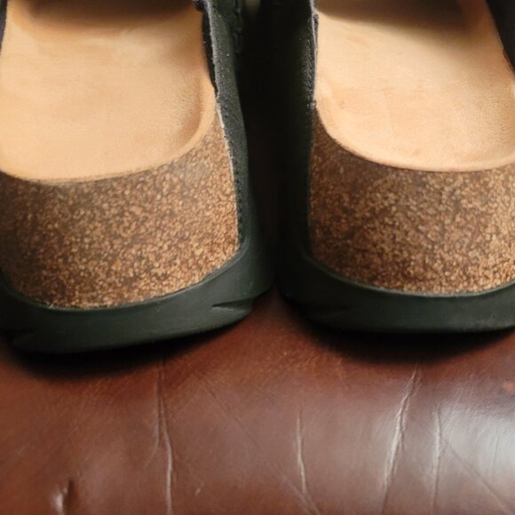 UGG WOMEN'S SUNSKIP BLACK CORK PLATFORM COMFORT WOMEN'S SLIDE SIZE US 11/UK 9 - Picture 3 of 14
